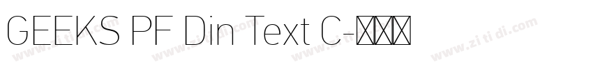 GEEKS PF Din Text C字体转换